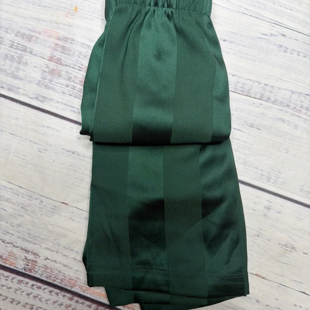 American Eagle Outfitters Dark Green Satin Boxers Size S